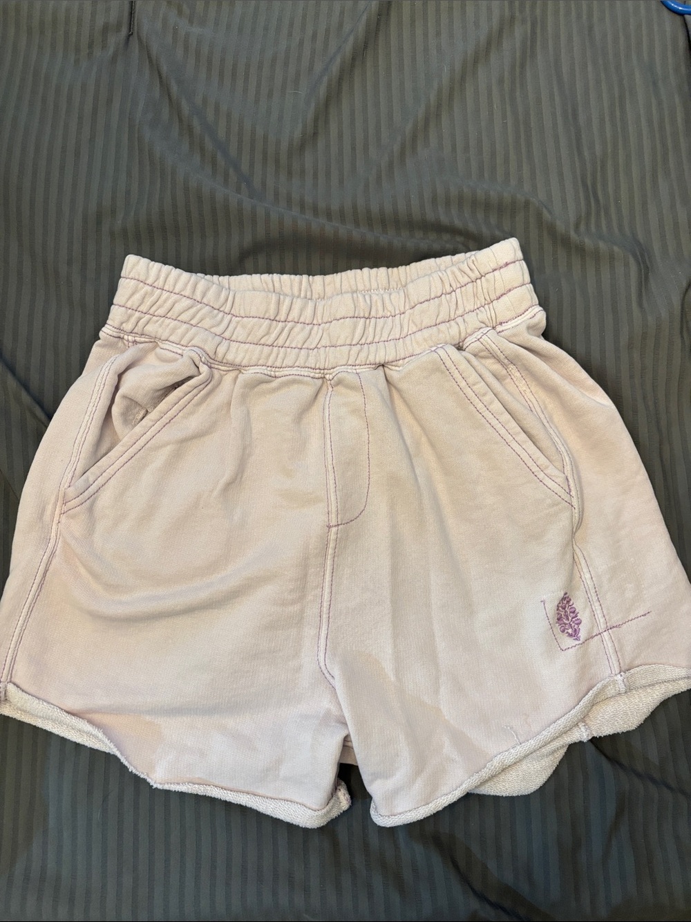 FP Movement by Free People Light Pink Terry Athletic Shorts